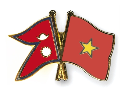 Fahnen Pins Nepal Vietnam