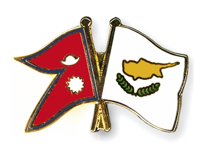 Fahnen Pins Nepal Zypern