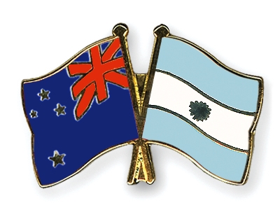 Fahnen Pins Neuseeland Argentinien