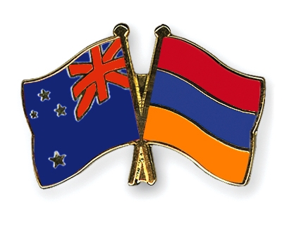 Fahnen Pins Neuseeland Armenien