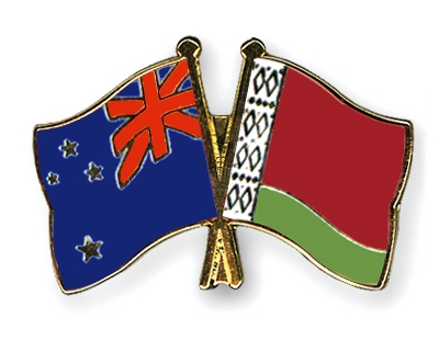 Fahnen Pins Neuseeland Belarus