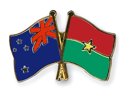 Fahnen Pins Neuseeland Burkina-Faso