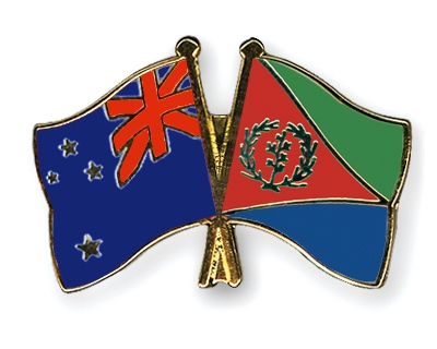 Fahnen Pins Neuseeland Eritrea