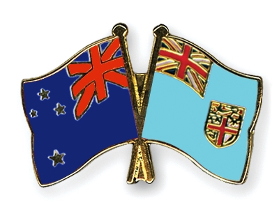 Fahnen Pins Neuseeland Fidschi