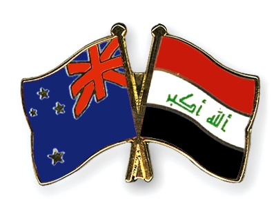 Fahnen Pins Neuseeland Irak