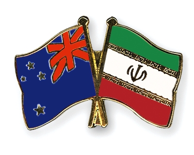 Fahnen Pins Neuseeland Iran