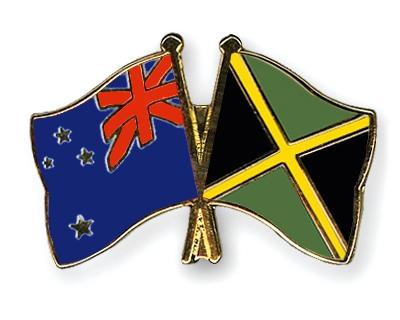 Fahnen Pins Neuseeland Jamaika