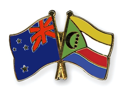 Fahnen Pins Neuseeland Komoren