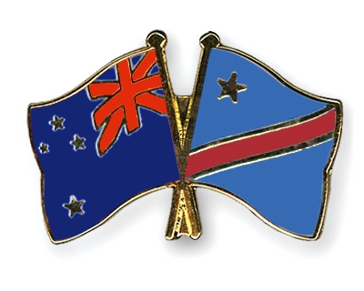 Fahnen Pins Neuseeland Kongo-Demokratische-Republik