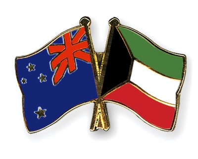 Fahnen Pins Neuseeland Kuwait