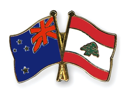 Fahnen Pins Neuseeland Libanon