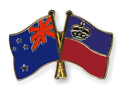 Fahnen Pins Neuseeland Liechtenstein