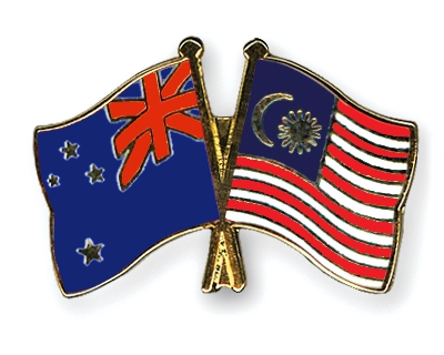 Fahnen Pins Neuseeland Malaysia