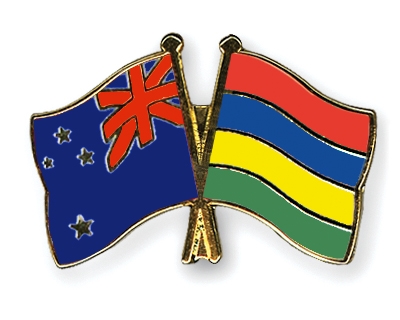 Fahnen Pins Neuseeland Mauritius