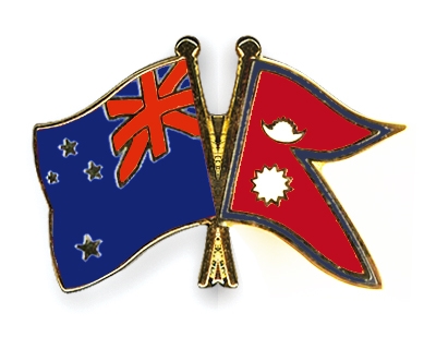 Fahnen Pins Neuseeland Nepal