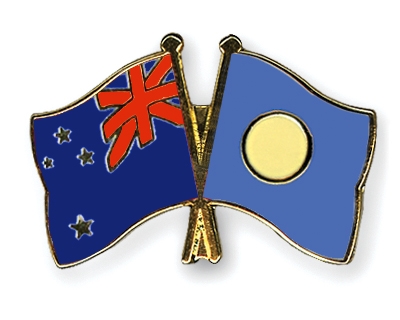Fahnen Pins Neuseeland Palau