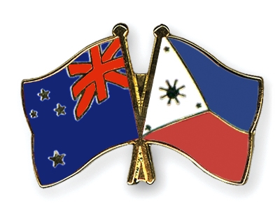 Fahnen Pins Neuseeland Philippinen