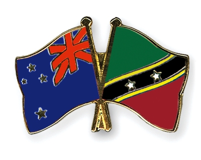 Fahnen Pins Neuseeland St-Kitts-und-Nevis