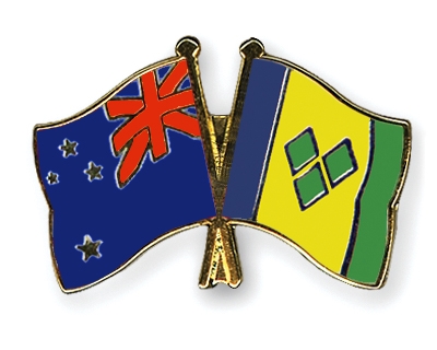 Fahnen Pins Neuseeland St-Vincent-und-die-Grenadinen