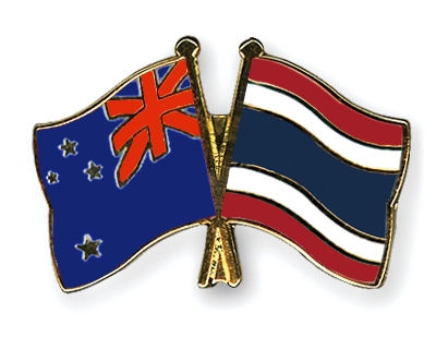 Fahnen Pins Neuseeland Thailand