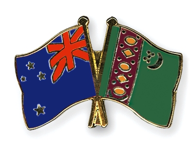 Fahnen Pins Neuseeland Turkmenistan