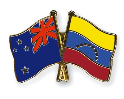 Fahnen Pins Neuseeland Venezuela