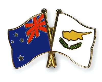 Fahnen Pins Neuseeland Zypern