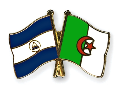 Fahnen Pins Nicaragua Algerien