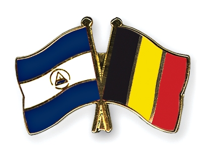 Fahnen Pins Nicaragua Belgien