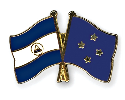 Fahnen Pins Nicaragua Mikronesien