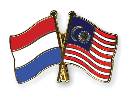 Fahnen Pins Niederlande Malaysia