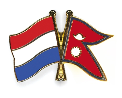 Fahnen Pins Niederlande Nepal