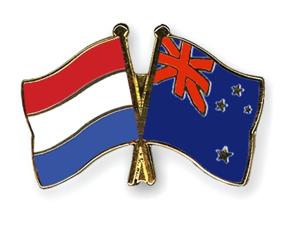 Fahnen Pins Niederlande Neuseeland