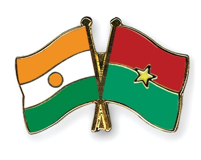 Fahnen Pins Niger Burkina-Faso