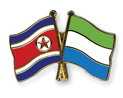 Fahnen Pins Nordkorea Sierra-Leone