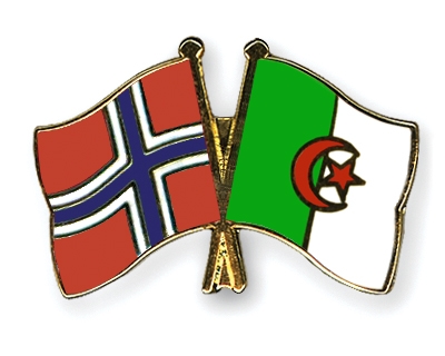 Fahnen Pins Norwegen Algerien