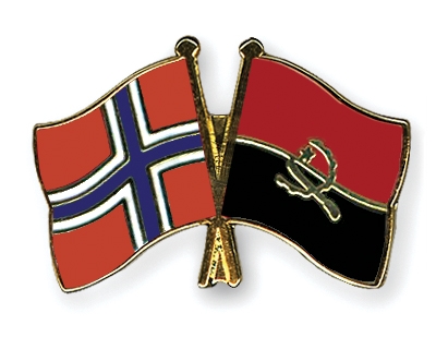 Fahnen Pins Norwegen Angola