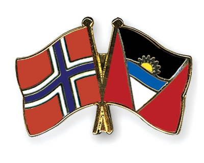 Fahnen Pins Norwegen Antigua-und-Barbuda