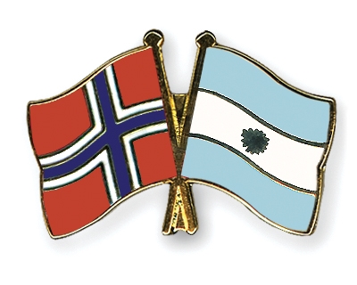 Fahnen Pins Norwegen Argentinien