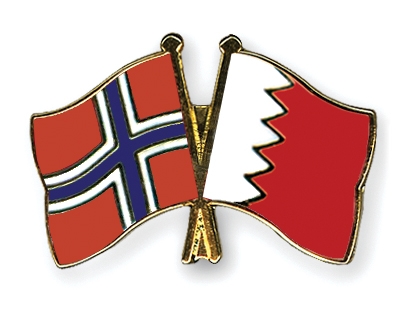 Fahnen Pins Norwegen Bahrain