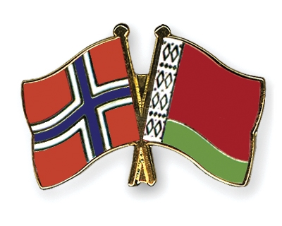 Fahnen Pins Norwegen Belarus