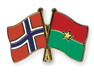 Fahnen Pins Norwegen Burkina-Faso
