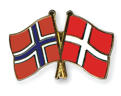 Fahnen Pins Norwegen Dnemark