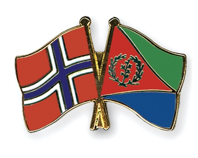 Fahnen Pins Norwegen Eritrea