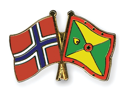 Fahnen Pins Norwegen Grenada