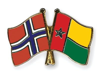 Fahnen Pins Norwegen Guinea-Bissau