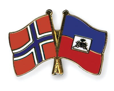 Fahnen Pins Norwegen Haiti