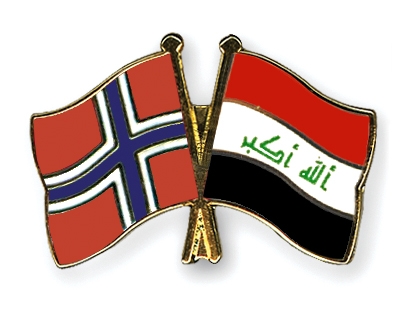 Fahnen Pins Norwegen Irak