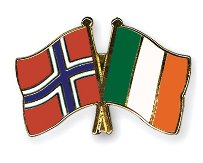 Fahnen Pins Norwegen Irland