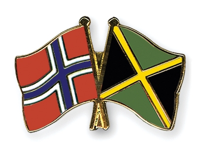 Fahnen Pins Norwegen Jamaika